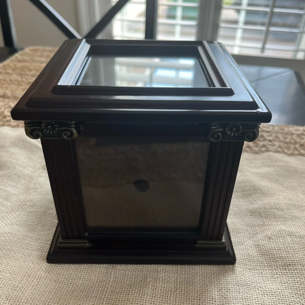 The Bombay Company Picture Frame Cube Storage Keepsake Box 2002